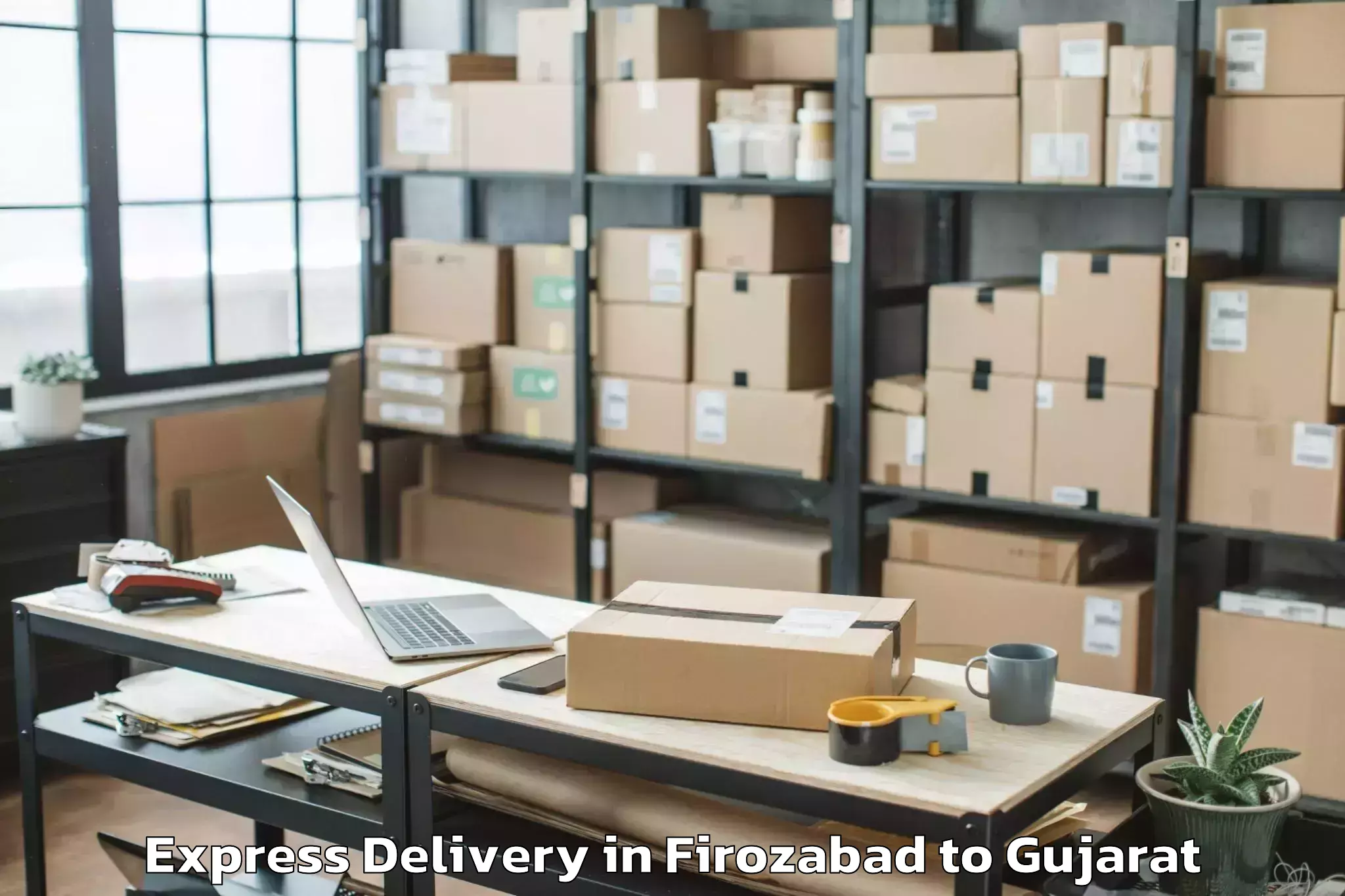 Quality Firozabad to Amroli Express Delivery